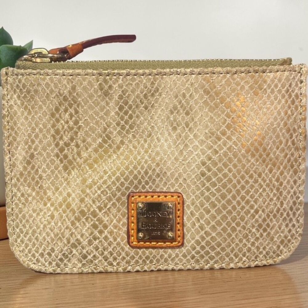 Dooney & Bourke Python Snake Print Coin Purse #12 - image 1